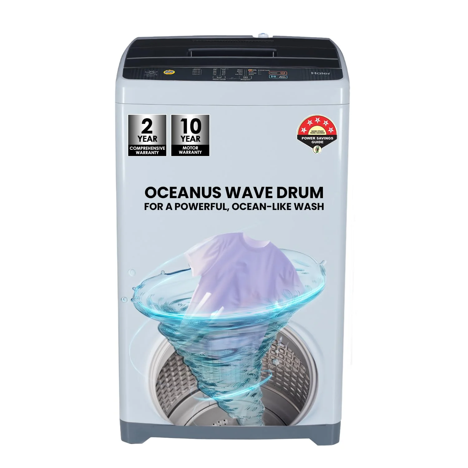 Haier 6 Kg 5 Star Oceanus Wave Drum Top Load Washing Machine