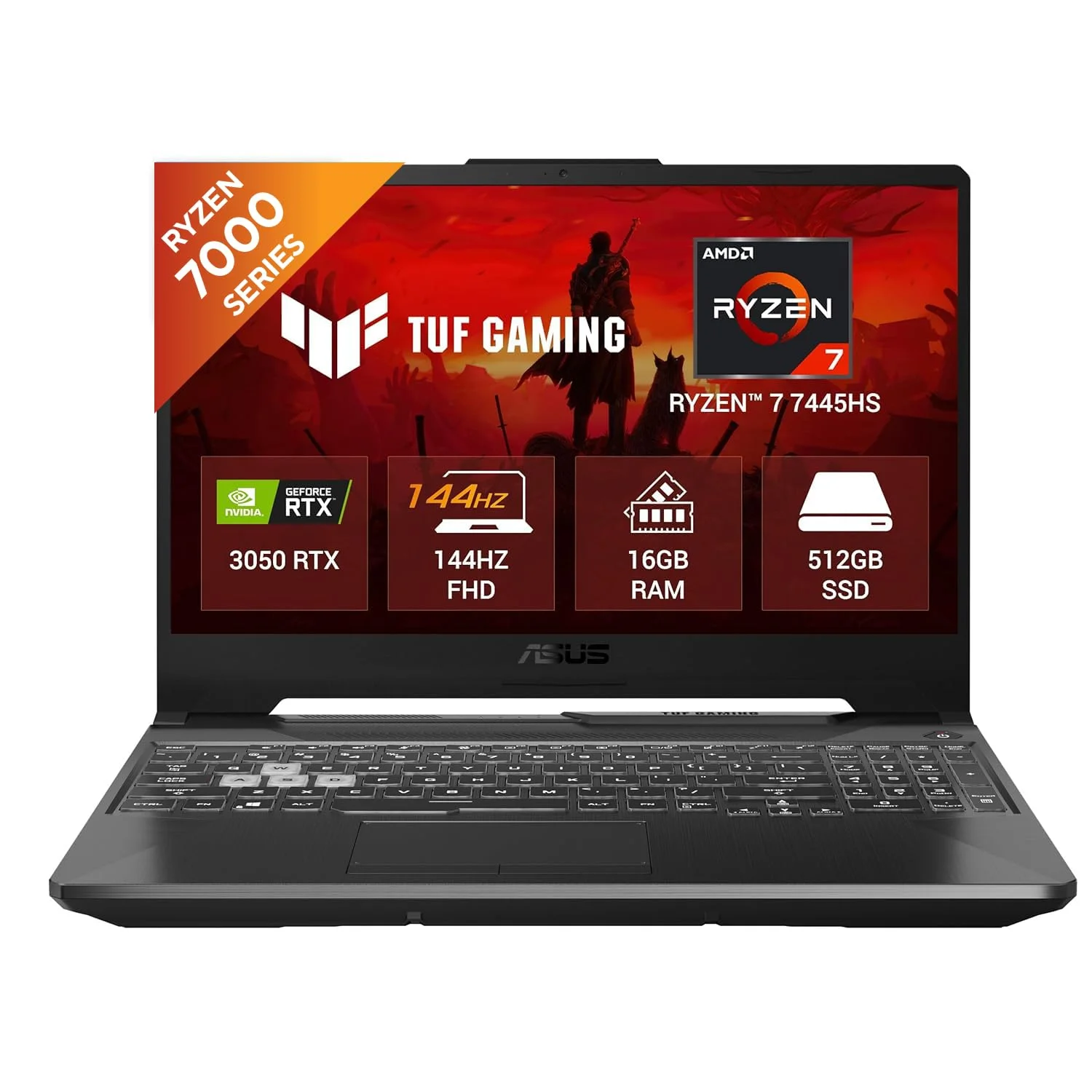 ASUS TUF A15 Laptop (2025), AMD Ryzen 7 with RTX 3050-4GB