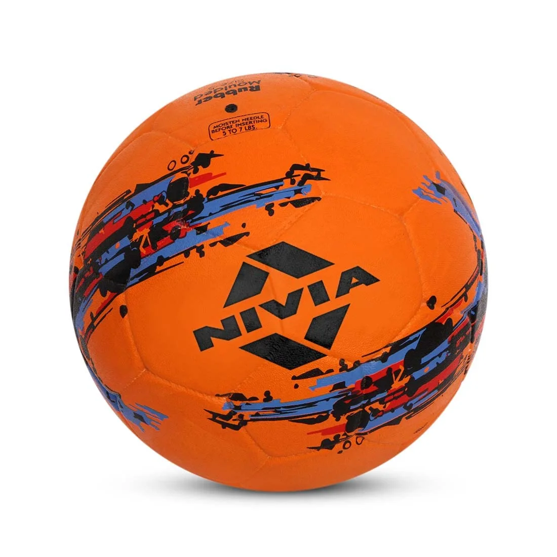 Nivia Storm Football, 32-Panel Training Ball, Size 5 (Orange)