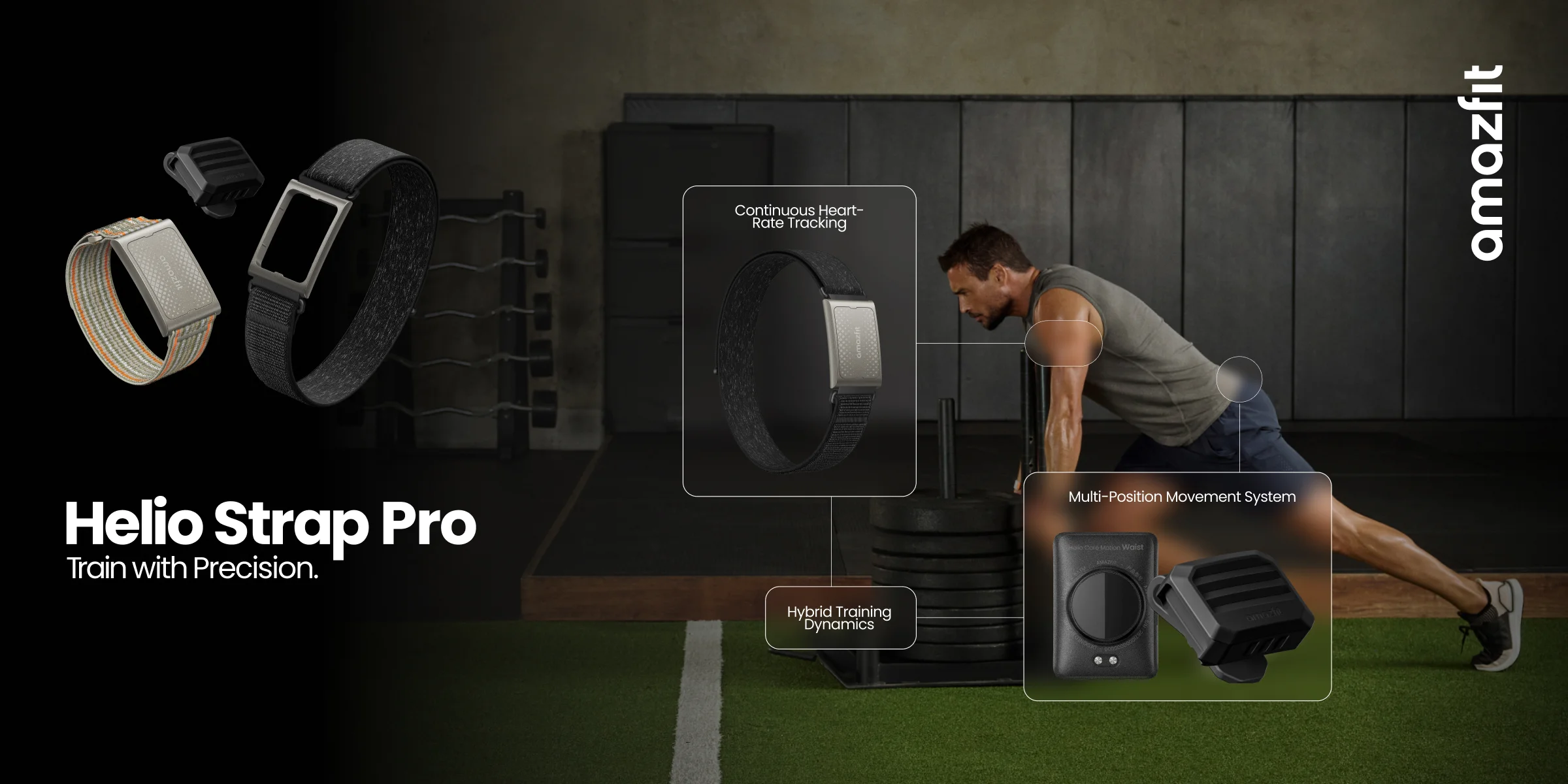 Amazfit Helio Strap Pro dual-sensor training system launch 2026