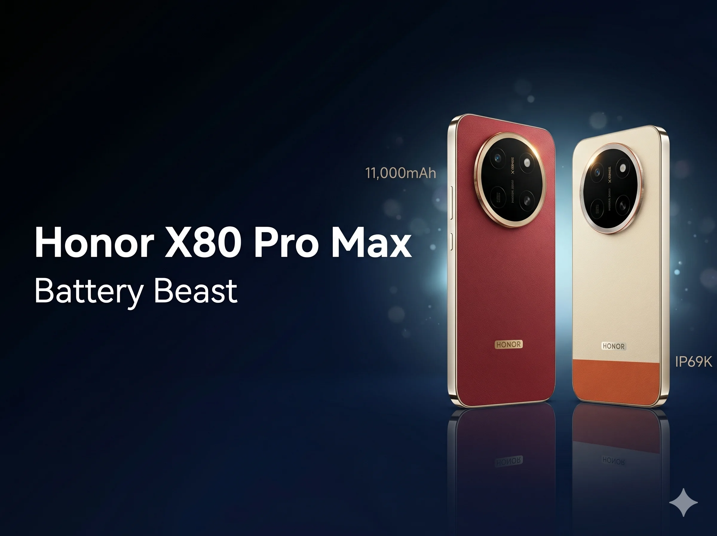 Honor X80 Pro Max launched 2026 — 11,000mAh battery phone specs