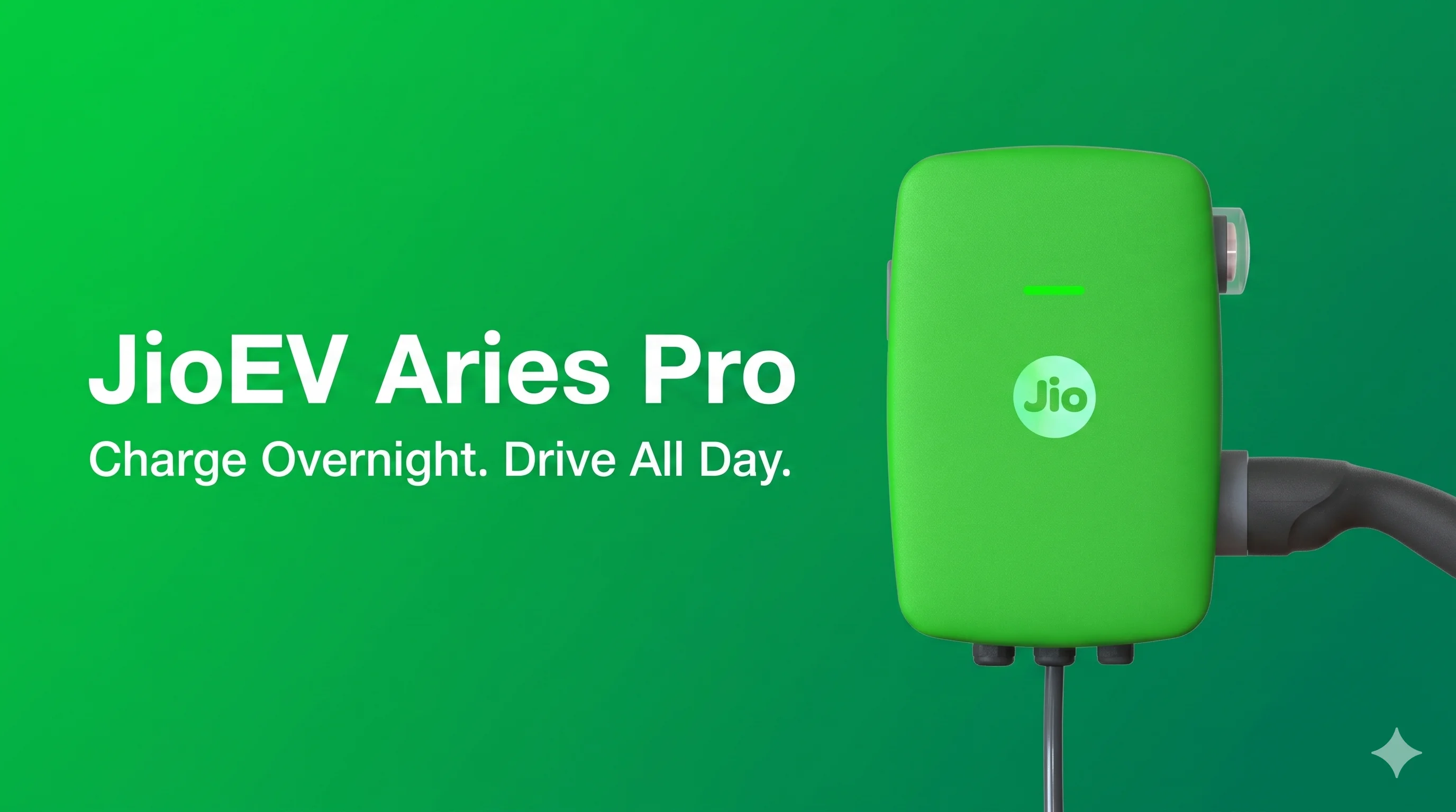 JioEV Aries Pro 7.4 kW home EV charger review India 2026