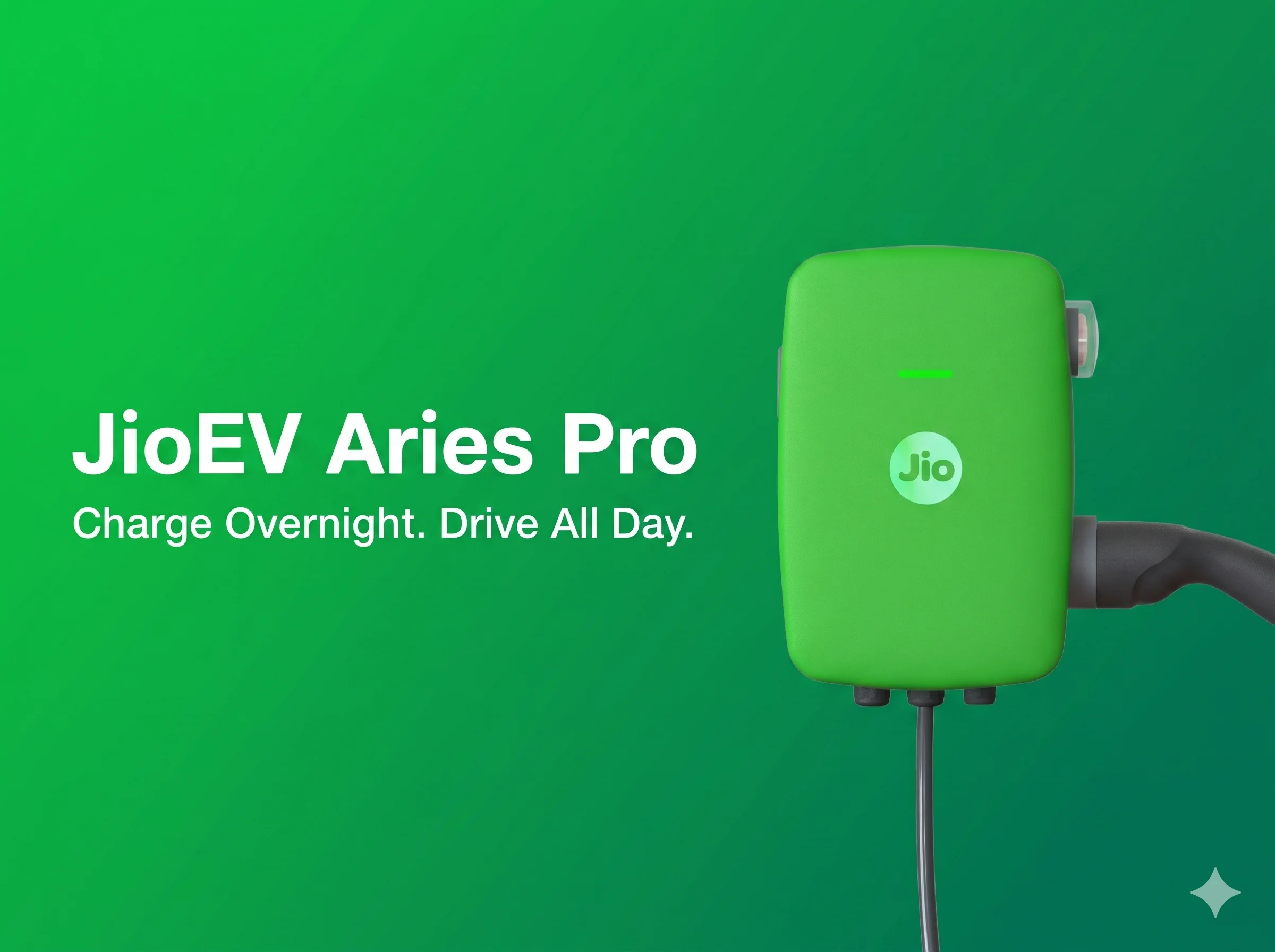 JioEV Aries Pro 7.4 kW home EV charger review India 2026